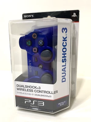 Sony Playstation 3 DualShock 3 Wireless Controller Metallic Blue  New Old Stock - Image 1 of 4