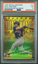 1999 Metal Universe Paul Molitor #10 Precious Metal Gems /50 PMG PSA 5