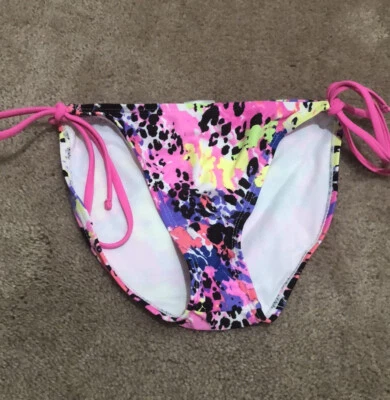 全新无标签 Wetseal 多色比基尼底部 S — 第 1/4 张图片