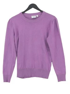 Saint Tropez Women's Jumper L Purple Viscose with Polyamide Round Neck Pullover - Picture 1 of 6