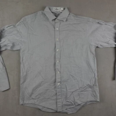 Camisa con botones Valentino UOMO para hombre 34 17,5 gris algodón vintage manga larga Foto 1 de 4