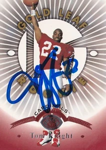 TOM KNIGHT SIGNED AUTO'D 1997 LEAF CARD #172 ARIZONA CARDINALS IOWA HAWKEYES - Picture 1 of 4
