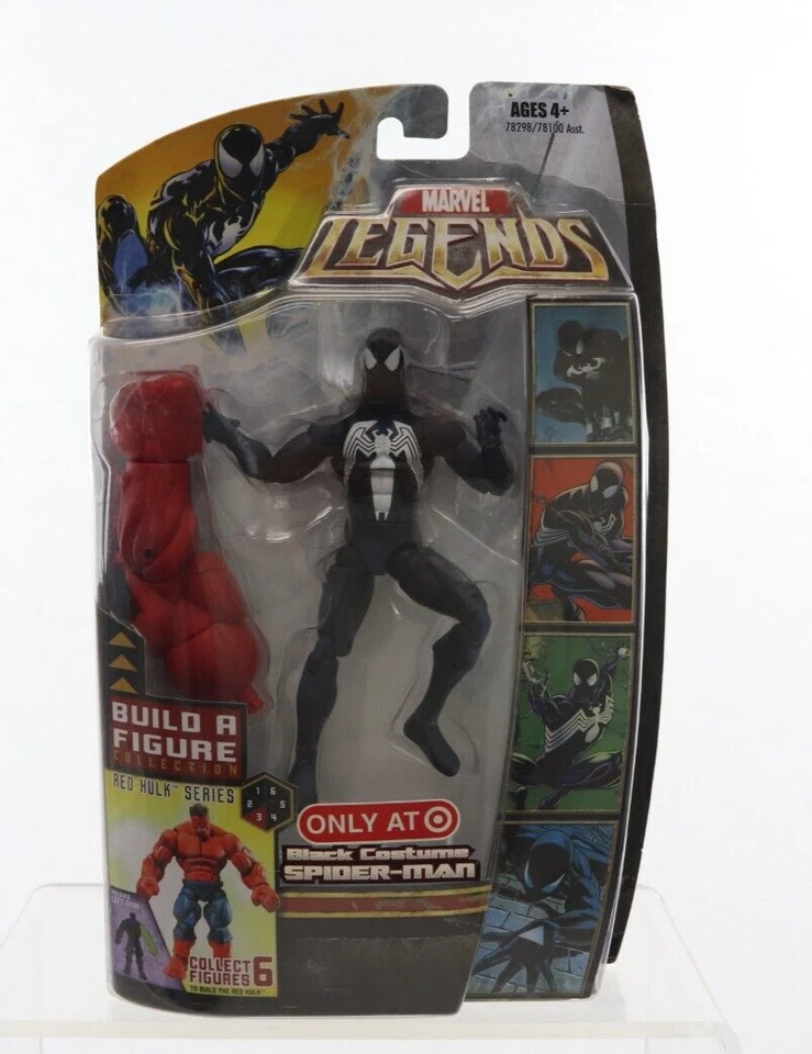 Marvel Legends Black Costume Spider-Man Build a figure Red Hulk brand new Target - Image 1 of 4