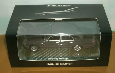1/43 Scale 2002 Bentley Arnage T Saloon Model Car - MiniChamps 436139071 Grey - Image 1 of 4
