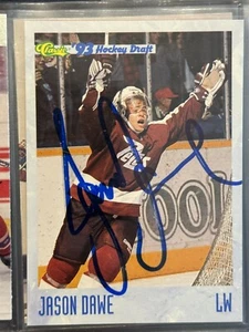 1993 Classic CHL Hockey Draft Autographed Signed #19 Jason Dawe Pete’s - Picture 1 of 2