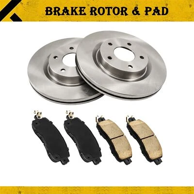 Brake Rotors w/ Ceramic Pads Front for 2014 2015 2016 17-2018 2019 Nissan Altima - Image 1 of 4