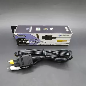 Nintendo GameCube Monaural AV Cable Boxed Official Works for N64 Super Famicom - Picture 1 of 10