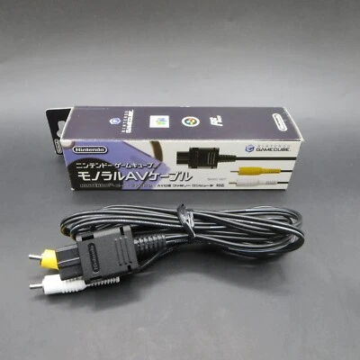 Nintendo GameCube Monaural AV Cable Boxed Official Works for N64 Super Famicom - Image 1 of 4