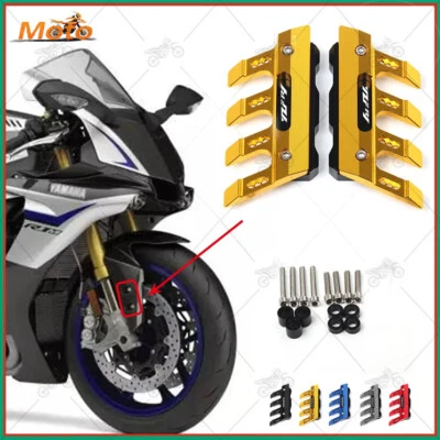 Front Fork Protector Fall Protection Frame Slider For YAMAHA YZFR1 YZF-R1 YZFR1M - Imagen 1 de 4