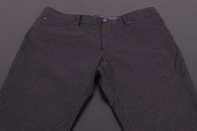 Pantalones de vestir INCOTEX 38x32 franela mezcla lana - gris carbón Foto 1 de 4