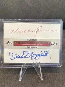 2011 SP Legendary Cuts Baseball Phil Rizzuto Hank Bauer Dual On Card Auto /10 - Picture 1 of 7