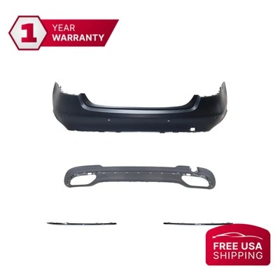 Rear Lower Bumper Cover Kit For 2014-2016 Mercedes Benz E250 E350 E400 E550 E300 - Image 1 of 4