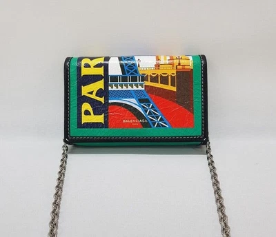 Balenciaga Bazaar Chain Crossbody Bag Paris A01234 129029750 - Image 1 of 4