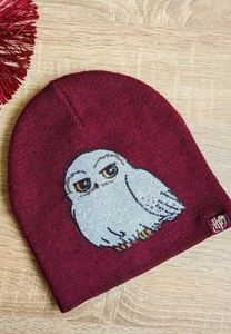 RARE As New H&M Harry Potter Hogwarts Hedwig Sequins Owl Beanie Hat - Picture 1 of 8