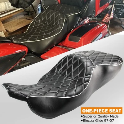 Low-profile Passenger Seat For Harley Electra Glide Ultra Classic FLHT 1997-2007 Foto 1 de 4