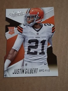 Tarjeta de novato Justin Gilbert Panini 2014 troquelada absoluta NFL radiocontrol #117 Browns Ok St - Imagen 1 de 3