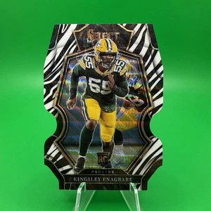 2022 Select Kingsley Enagbare Rookie Zebra Premier. Packer. D16 - Bild 1 von 2