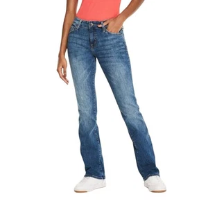 Jeans Aero tiro medio bota elásticos (XL) 16 cortos Gorpcore azul denim informales nuevos con etiquetas - Imagen 1 de 13