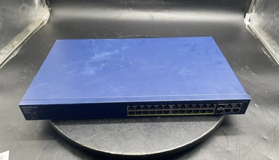 Netgear ProSafe FS728TPv2 24-Port PoE Smart Switch 4 Gigabit Uplink Ports - Image 1 of 4