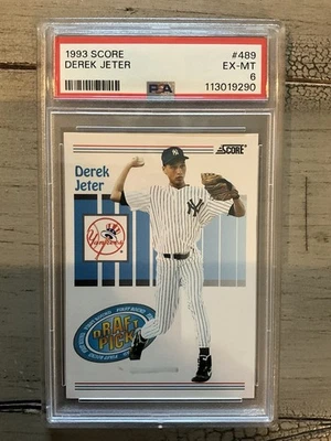 1993 Score - Derek Jeter #489 (RC) - Image 1 of 2