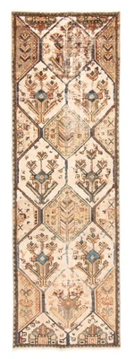 Vintage Hand-knotted Runner Rug 2'8" x 8'6" Traditional Oriental Wool Carpet - Image 1 of 4