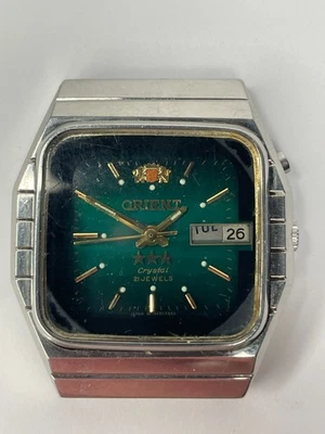 Broken Orient Crystal 3 Estrellas Vintage Automático 21 Joyas Japón Hombre Reloj Piezas Foto 1 de 4