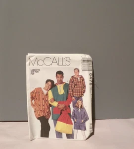 Vintage 90er McCall's 6476 DRAWSTRING HOODED TOP NOS Schnittmuster UNCUT - Bild 1 von 4