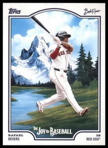 2025 Topps x Bob Ross: The Joy of Baseball Rafael Devers #29 Boston Red Sox - Picture 1 of 2