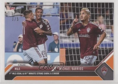 2023 Topps Now MLS Orange /5 Max Michael Barrios #69 - Image 1 of 2