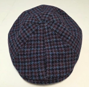 NWOT Bailey Of Hollywood 100% WOOL Newsboy Cap Men's MEDIUM M Multicolor CHECK - Picture 1 of 5