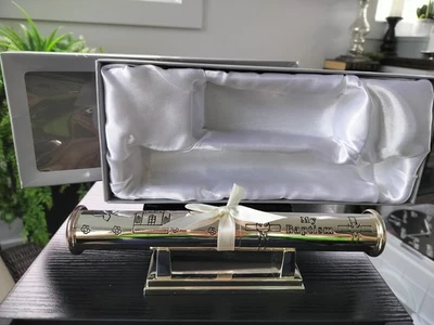 Juego de regalo de bautismo de plata Tiny Treasures, ¡NUEVO EN CAJA! Foto 1 de 4