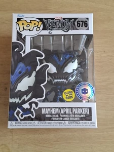 Funko Pop! Marvel VENOM Mayhem (April Parker) - #676 Brilla en la Oscuridad, NUEVO - Imagen 1 de 6