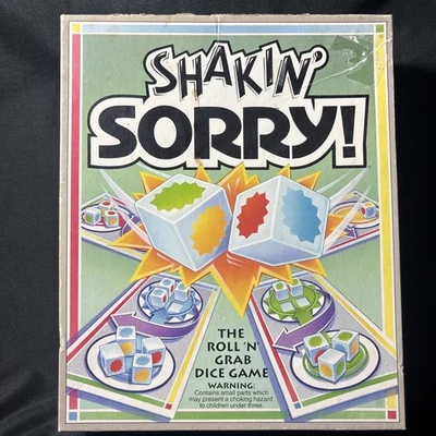 VINTAGE PARKER BROTHERS SHAKIN' SORRY BOARD GAME COMPLETE 1992 - Image 1 of 4