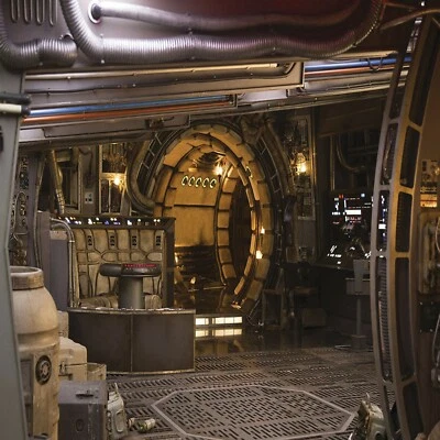 1/6th STAR WARS Millennium Falcon Common Area IKEA Detolf 15x15 Diorama Backdrop - Image 1 of 4