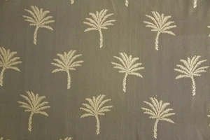 54" Wide Cream PALM TREE Curtain LACE -- By the Yard - Picture 1 of 1