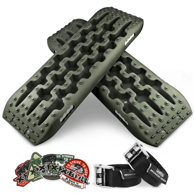 X-BULL Recovery Tracks Traction Boards  Sand Snow Mud Off-Road 4WD Olive Gen2.0 Foto 1 de 4