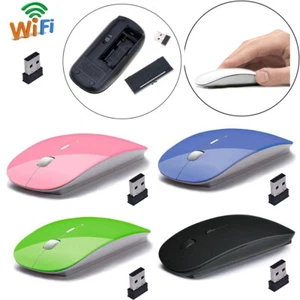MOUSE OTTICO WIRELESS ULTRA SLIM 1200 DPI SENZA FILI MINI USB 2.4 GHZ MAC DESIGN - Foto 1 di 14