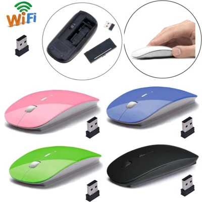 MOUSE OTTICO WIRELESS ULTRA SLIM 1200 DPI SENZA FILI MINI USB 2.4 GHZ MAC DESIGN - Immagine 1 di 4