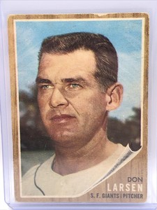 1962 Topps #33 Don Larsen San Francisco, Giants ￼