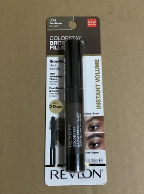 Revlon Colorstay Brow Fiber Filler Brow Gel Sealed 304 - Grey Brown (Brand New) - Image 1 of 2
