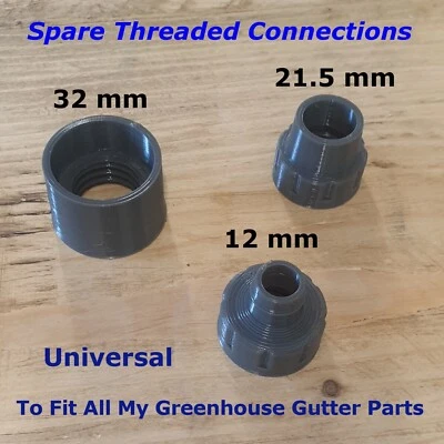 UPFY Greenhouse Gutter Spare Connections Universal Fit For All My Gutter Parts