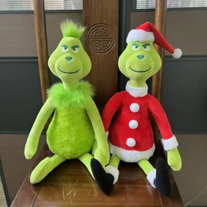 Christmas Grinch Doll Christmas Stuffed Plush Toy Xmas Kids Gift Home Decor NEW - Picture 1 of 13