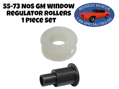 Window Glass Regulator Roller 1/4" NOS GM Side Door Rear Quarter Plastic 1pc D - Image 1 of 4