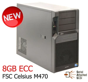 WORKSTATION FUJITSU CELSIUS M470 XEON RAID D2778-B14 D2507-D11 8GB MEDIZIN NEU - Bild 1 von 4