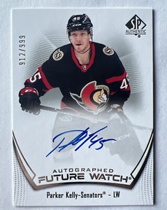 2021-22 UD SP Authentic Future Watch Auto Parker Kelly /999 True RC 21/22 #140