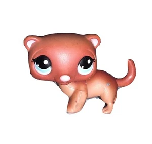 Littlest Pet Shop FERRET Reddish Brown with Blue Dot Eyes #334 Magnet Hasbro LPS - Picture 1 of 3
