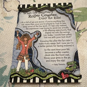 Suzy Toronto When Life Becomes A Roller Coaster Magnet Blue Mtn Arts - Picture 1 of 2