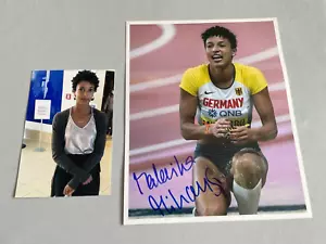 MALAIKA MIHAMBO Olympic champion in-person autograph - signed 8x10 photo + proof - Picture 1 of 1