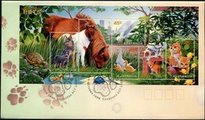 Mini sábana Australia Pets 1996 cubierta primer día, muy buen estado - Imagen 1 de 1