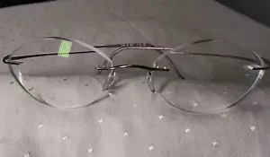 SILHOUETTE 7799/6102 Rimless Eyeglass Frame 48□19 150 Silver - Picture 1 of 5